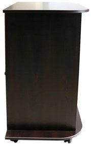 Comoda TV pe role, wenge, 69 x 80 x 45 cm