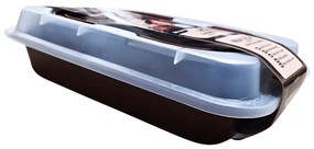 Tava Inalta de Copt Ceramica Blaumann Cerastone cu Capac din Plastic, 36x24,5x5,5 cm ,   Eleganta si Functionalitate in Bucataria Ta