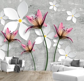Fototapet - Flori 3D (147x102 cm)