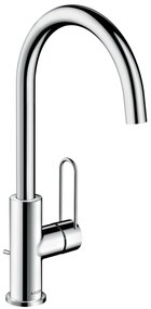 Baterie lavoar baie crom cu ventil pop-up Hansgrohe Axor Uno 240