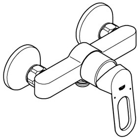 GROHE BAULOOP 23634000 - Baterie de duș DN 15, crom lucios