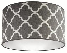 Lustră pe cablu Duolla MAROKO 1xE27/40W/230V d. 45 cm gri/alb