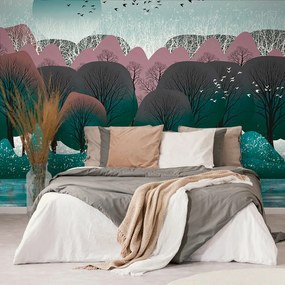 Tapet autoadeziv design modern a junglei