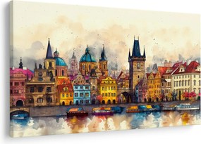 Tablou - Toamna în orașul pictat (90x60 cm)