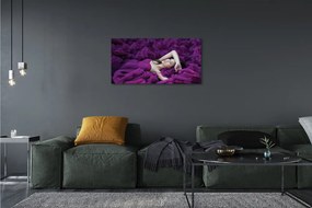Tablouri canvas Femeie violet
