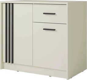 Comoda CANADA CY34, casmir/negru, PAL laminat, 102x42x94 cm