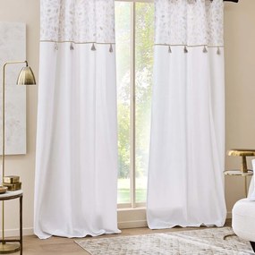 Draperie albă din amestec de bumbac 140x240 cm Duchesse – douceur d'intérieur