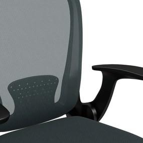 Vinsetto Scaun fotoliu de birou înălțime reglabilă pivotant la 360 ° rolete acoperire plasă 63 x 54 x 103 cm gri | Aosom Romania