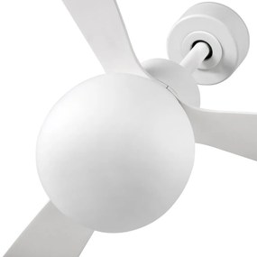 Lustra cu Ventilator si telecomanda AMELIA L BALL LED alb