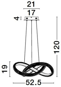 Lustra LED suspendata design modern MEDORA 41,5W