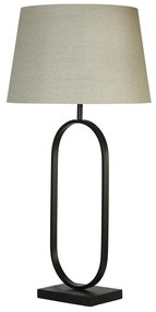 Veioza/Lampa de masa decorativa Modish negru/natural