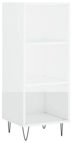 828726 vidaXL Servantă, alb extralucios, 34,5x32,5x90 cm, lemn compozit