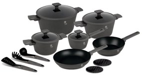 Set oale si tigai 15 piese Anthracite Berlinger Haus BH 8141