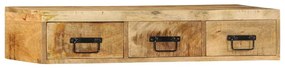 vidaXL Dulap TV montat pe perete 100x30x19 cm lemn masiv de mango brut