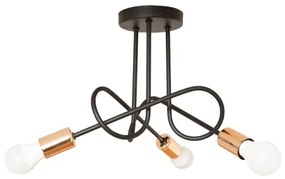 Lustră aplicată LED OXFORD 3x E27/15W/230V neagră