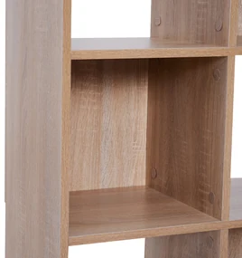 Homcom Librarie Raft 4 Niveluri Culoare Lemn Natural 61,5x29,5x122,5cm