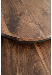 SET 2x Masă de cafea OREO pr. 43/53 cm negru/nuc