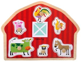 PUZZLE DIN LEMN - CASUTA ANIMALUTELOR - BARBO TOYS (BAR6370)