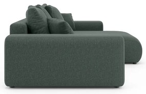 Colțar verde închis extensibil/cu spațiu de depozitare (cu colț variabil) Luma – Ropez