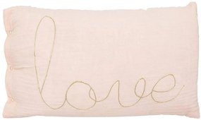 Perna decorativa copii LOVE 50x30cm, roz