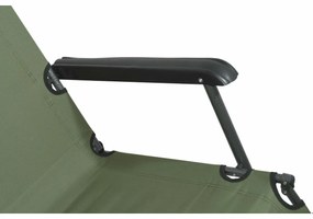 Cattara 13516 Șezlong pliabil Comfort , verde, 155x 61 cm