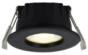 Spot LED incastrabil baie IP65 Rosalee negru
