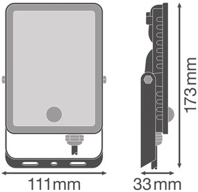 Proiector LED de exterior cu senzor FLOODLIGHT LED/20W/230V 6500K IP65 Ledvance