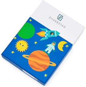 Tacâmuri argintii din oțel inoxidabil pentru copii 4 buc. Space – Zilverstad