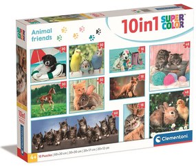 Animale Friends Puzzle 10 în 1 Clementoni