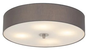 Plafoniera rustica gri 50 cm - Drum