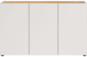 Dulap crem cu aspect de lemn de stejar 120x76x34 cm Adrano – Germania