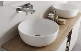 Cersanit K116-047-ECO - Lavoar pentru montare pe blat MODUO, Ø 35 cm, ceramică, alb lucios