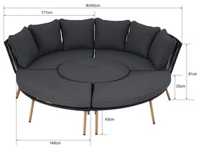 Set de mobilier de grădină Holand cu 10 locuri