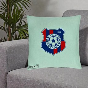 Perna Personalizata FC Bihor Oradea 1902 Fotbal, 40x40 cm, Verde Menta, Husa Detasabila, Perna Inclusa, BEKZ®