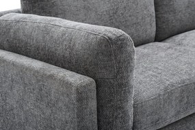 Coltar cu sezlong dreapta, Tesatura Structurata Chenille Gri, MANHATTAN 295cm