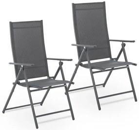 Juskys Set de 2 scaune Calena - antracit