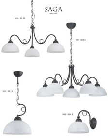 Jupiter 1490 - Lustra cu lant SAGA 3xE27/60W/230V