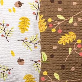 Lenjerie de pat bumbac creponat 4Home Toamnă, 140 x 220 cm, 70 x 90 cm