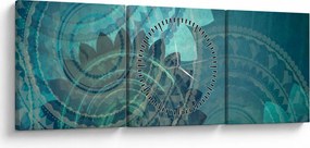 Tablou - Fantezie (cu ceas) (90x30 cm)