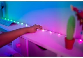 Instalație LED RGB dimabilă de Crăciun 200xLED 14 m USB Wi-Fi Twinkly TWKP200RGB-G