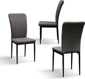 SET 6 Scaune Alto, tesatura ,structura metalica - STANDARD - GRI