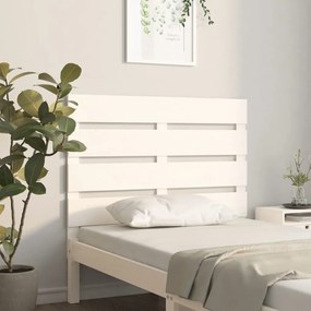 Tablie de pat, alb, 100x3x80 cm, lemn masiv de pin 1, Alb, 100 x 3 x 80 cm