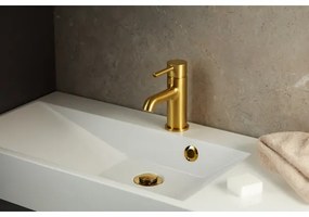 Baterie de lavoar + ventil KFA Armatura 5032-815-31 MOZA 15,2 cm auriu