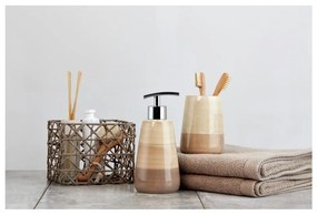 Dozator săpun Wenko Pottery, maro