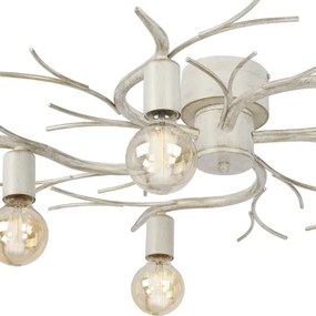 Plafonieră GARNISH 5xE27/15W/230V alb/patină