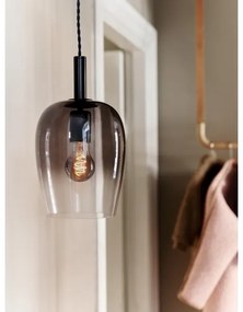 Nordlux - Pendul cu cablu UMA 1xE27/40W/230V Ø 18 cm negru/fumuriu