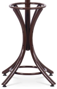 Cuier cu picior, din lemn, maro închis, 52 x 186 cm