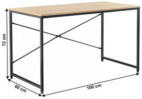 Masă de scris Bazzi TYP 2 (stejar + negru). 1034299