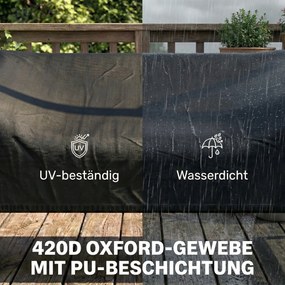 Outsunny Husă pentru leagăn de grădină 3 locuri, husă de protecție impermeabilă, rezistentă la vânt și la UV, țesătură Oxford 420D | Aosom Romania