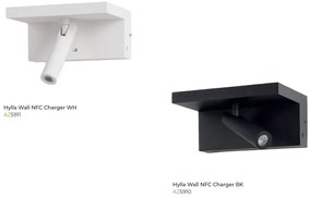 Aplica cu Spot LED HYLLA NFC charger alba